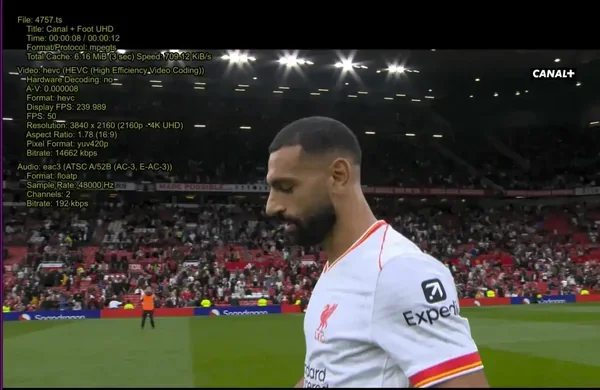 4K football stream
